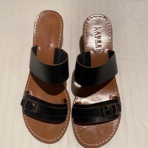 Ralph Lauren heeled sandal. Size 7